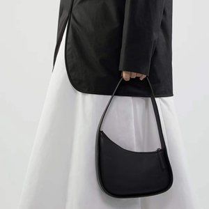 The Row Leather Half Moon tote Bag